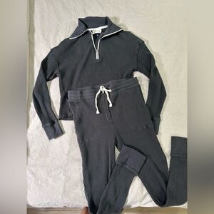 Target Gray Waffle Knit Lounge Set